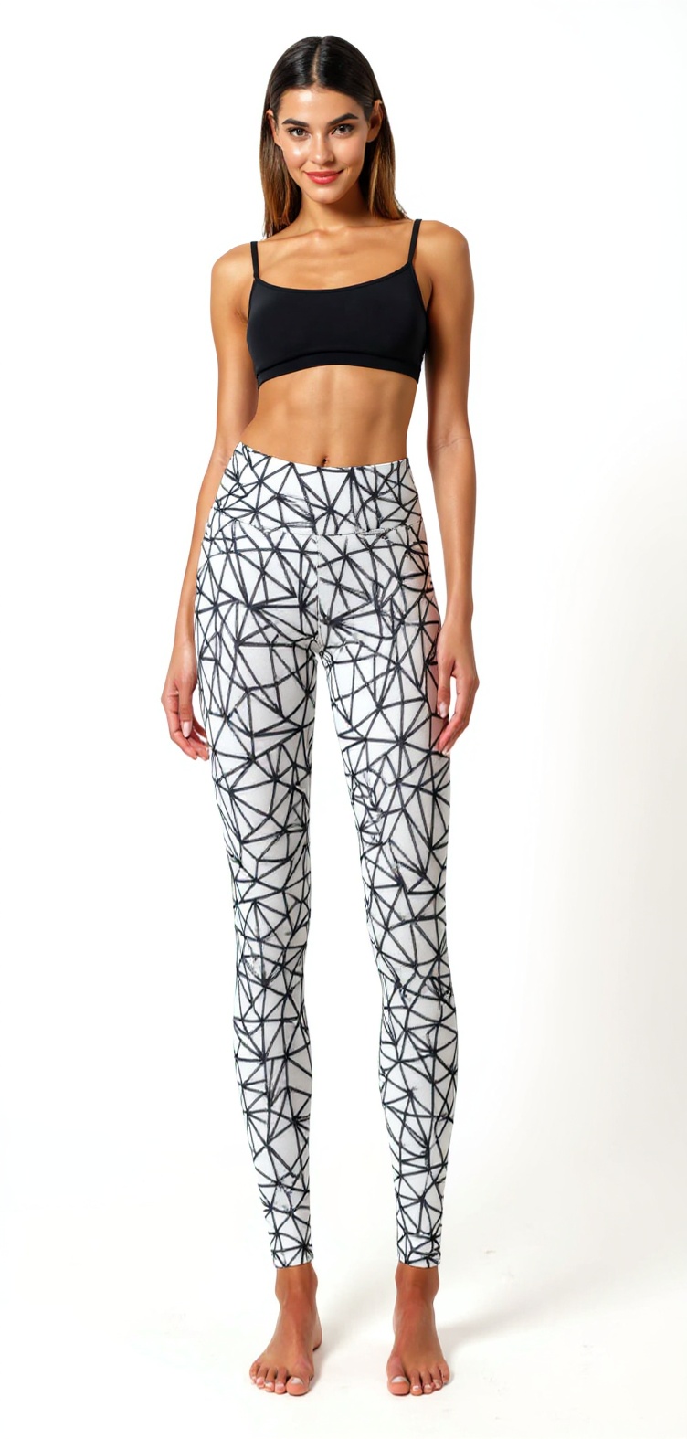 High-Waist Leggings in Whitespider — The Second Skin Edit style look