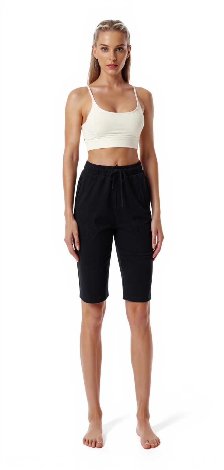 Yoga Shorts in Black — The Second Skin Edit style look